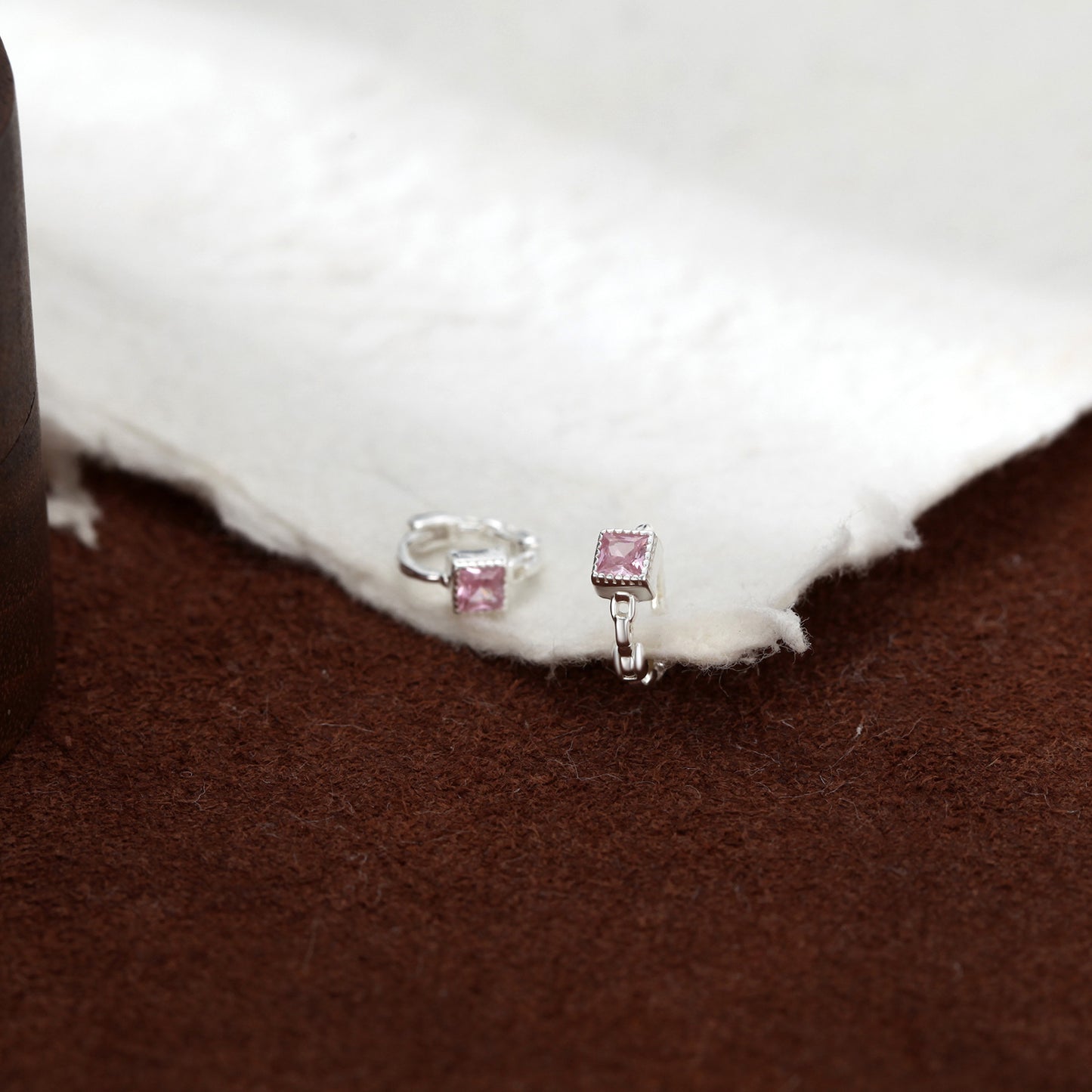 mini pendientes de aro plata de ley