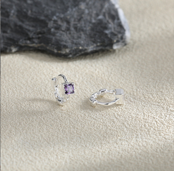 mini pendientes de aro plata de ley