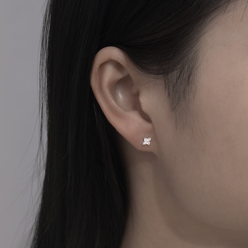 mini pendientes de plata de ley