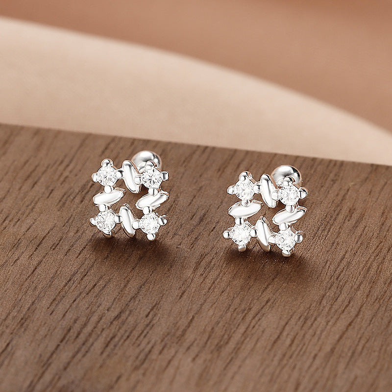 pendientes de plata circonita mujer,pendientes mujer